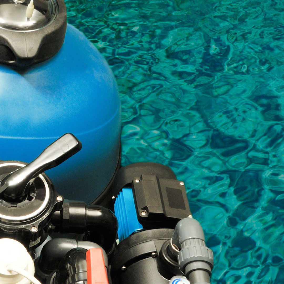 Depuradora de piscina de sal funcionando correctamente