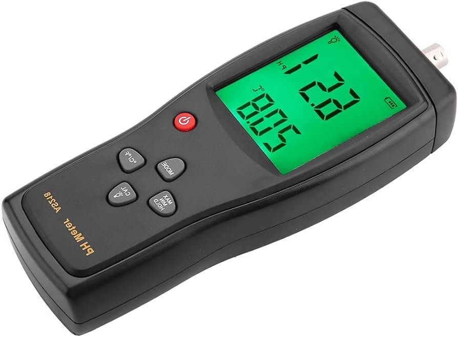 Medidor de pH mostrando su funcionamiento básico