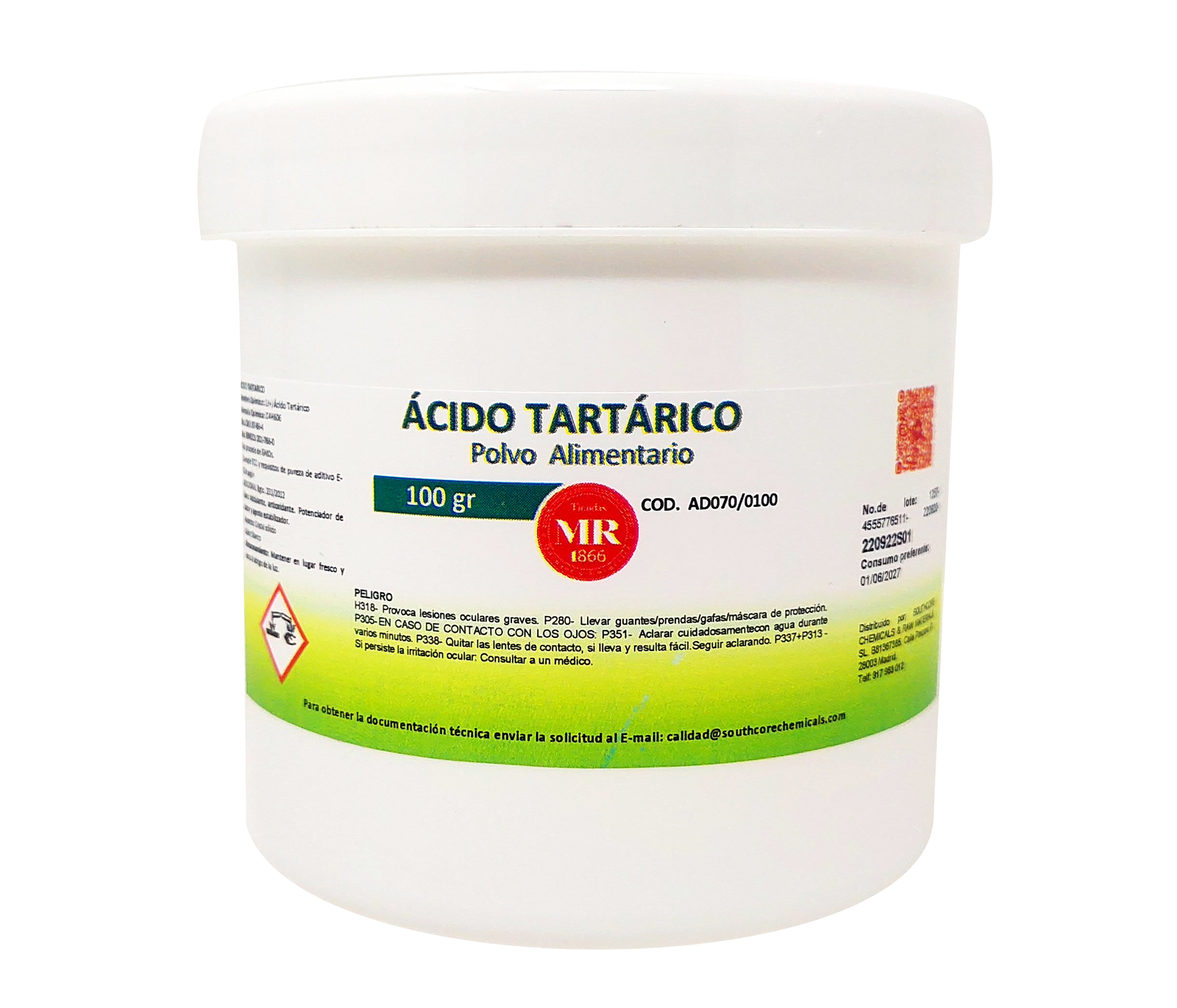 ACIDO TARTARICO 100 gr