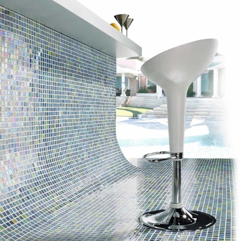 Gresite piscina color azul brillante Mosavit Serie Acquaris Caribe 800X800V