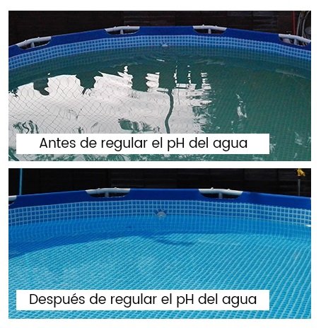 Piel irritada por pH alto en piscina