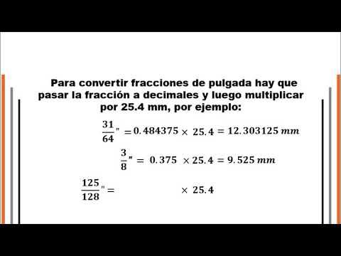 Cómo convertir milímetros a milésimas de pulgada