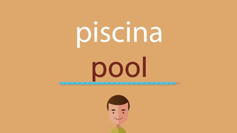 Cómo escribe piscina correctamente