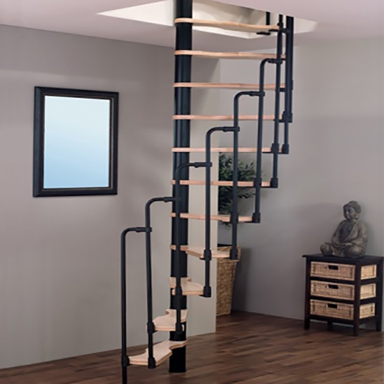 Cuál es la escalera que ocupa menos espacio