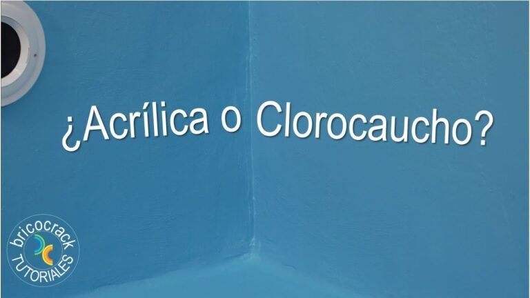 Qué es mejor pintura al agua o clorocaucho