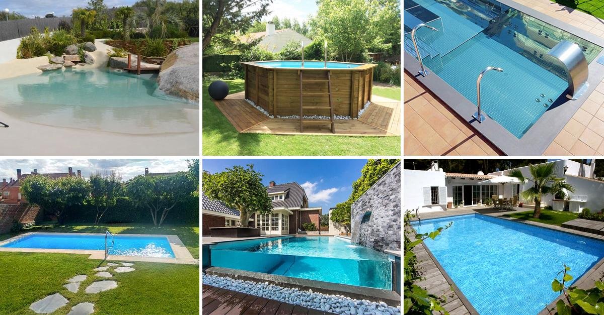 Piscinas de diferentes formas y tamaños