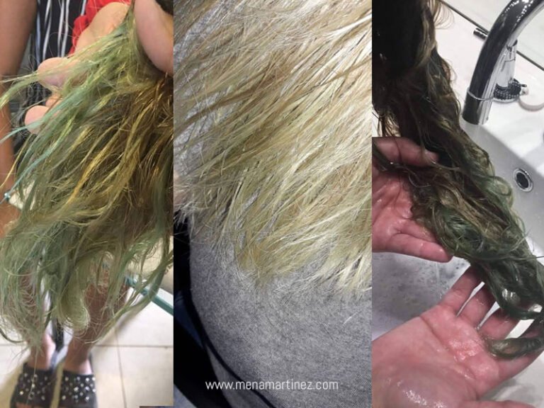 Qué hacer cuando se te pone el pelo verde por el cloro