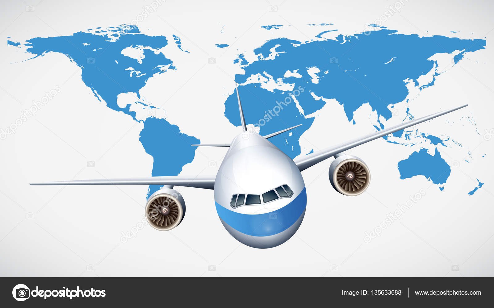 avion volando sobre un mapa del mundo