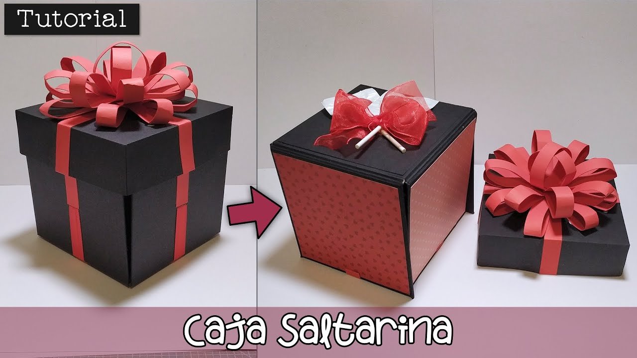 caja de regalo abierta con sorpresas
