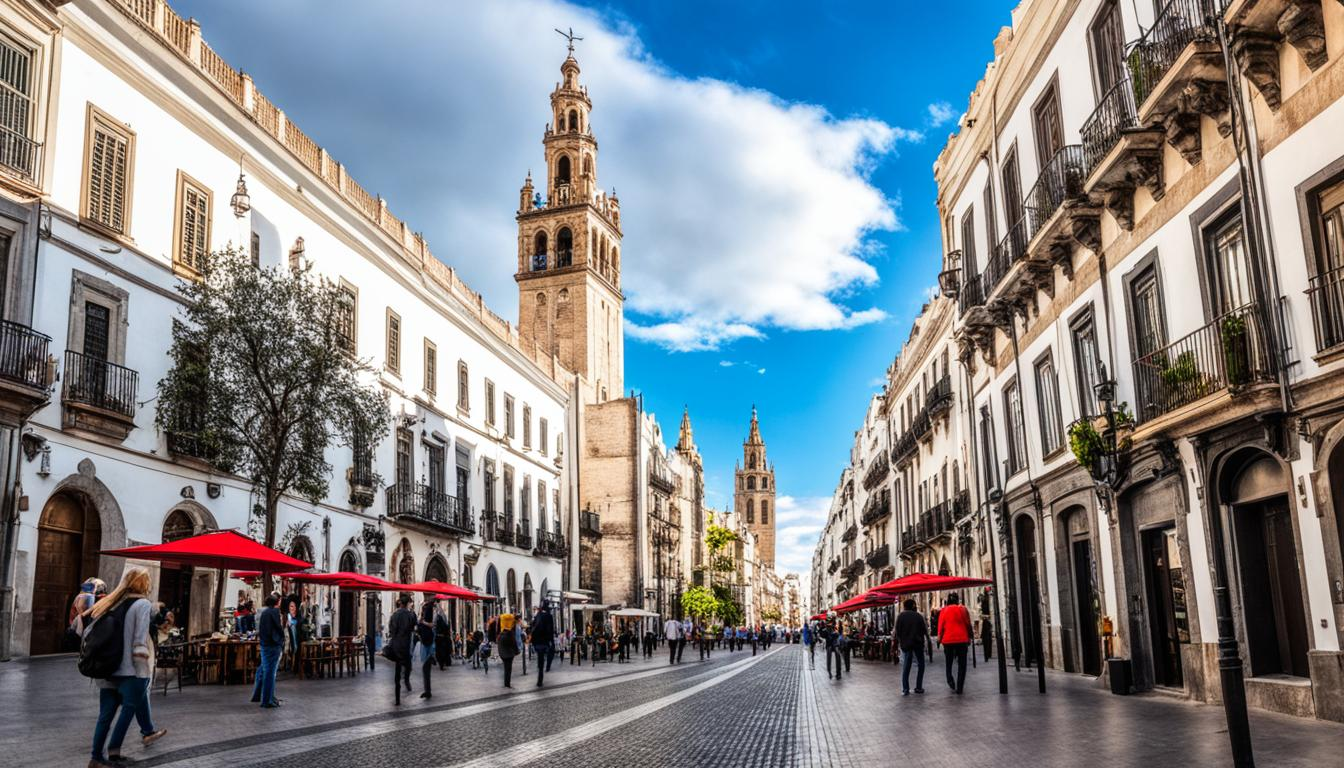 calles pintorescas del centro de sevilla
