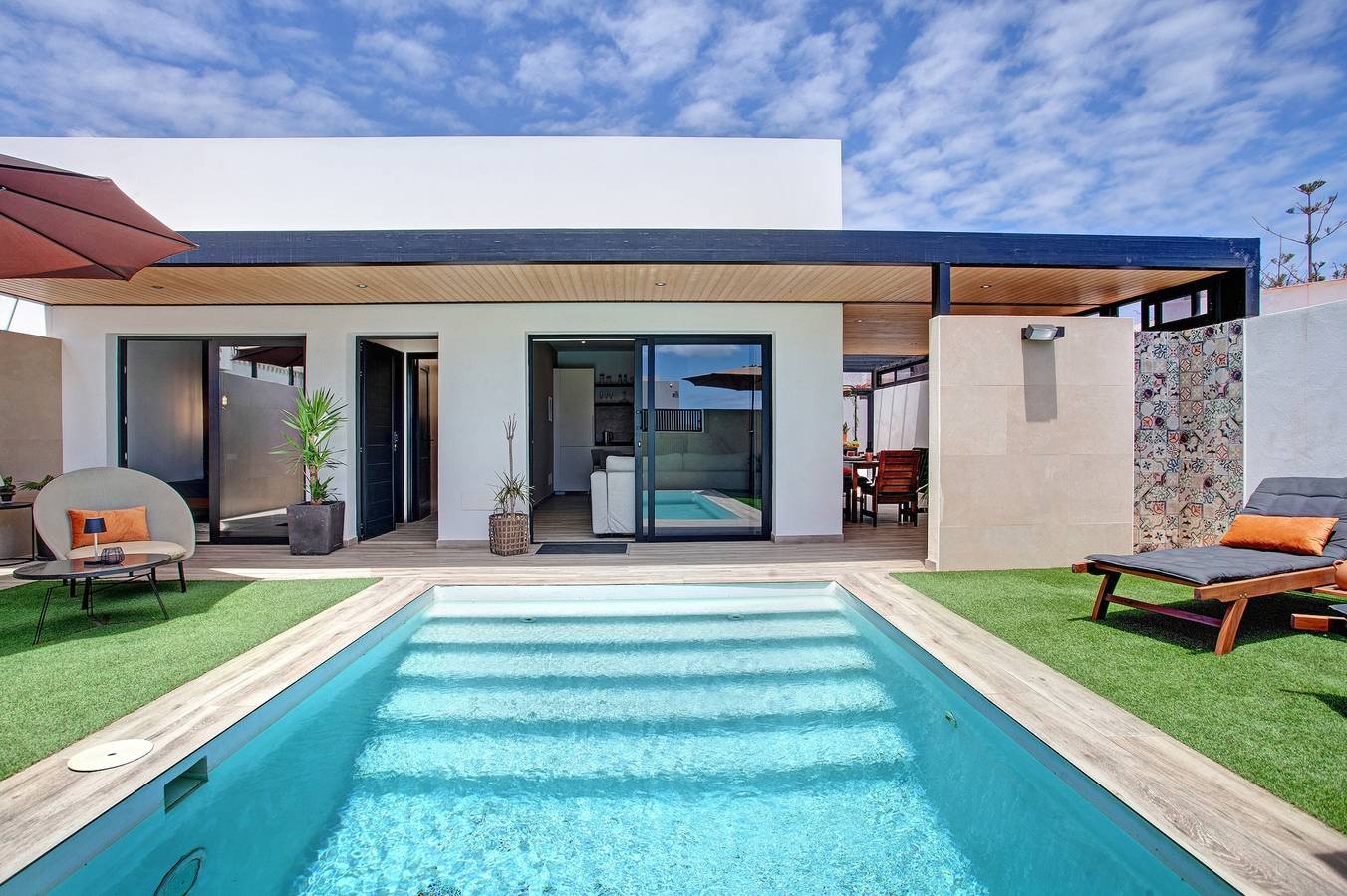 casa de vacaciones con piscina privada