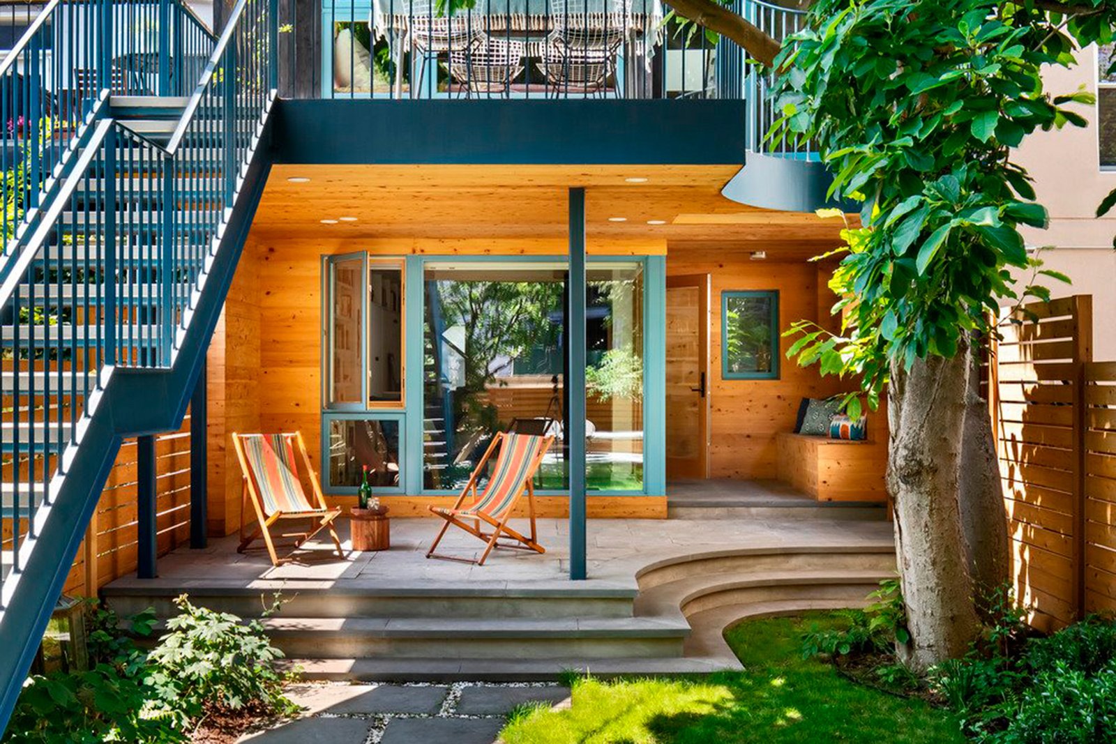 casas con jardin en un paisaje urbano