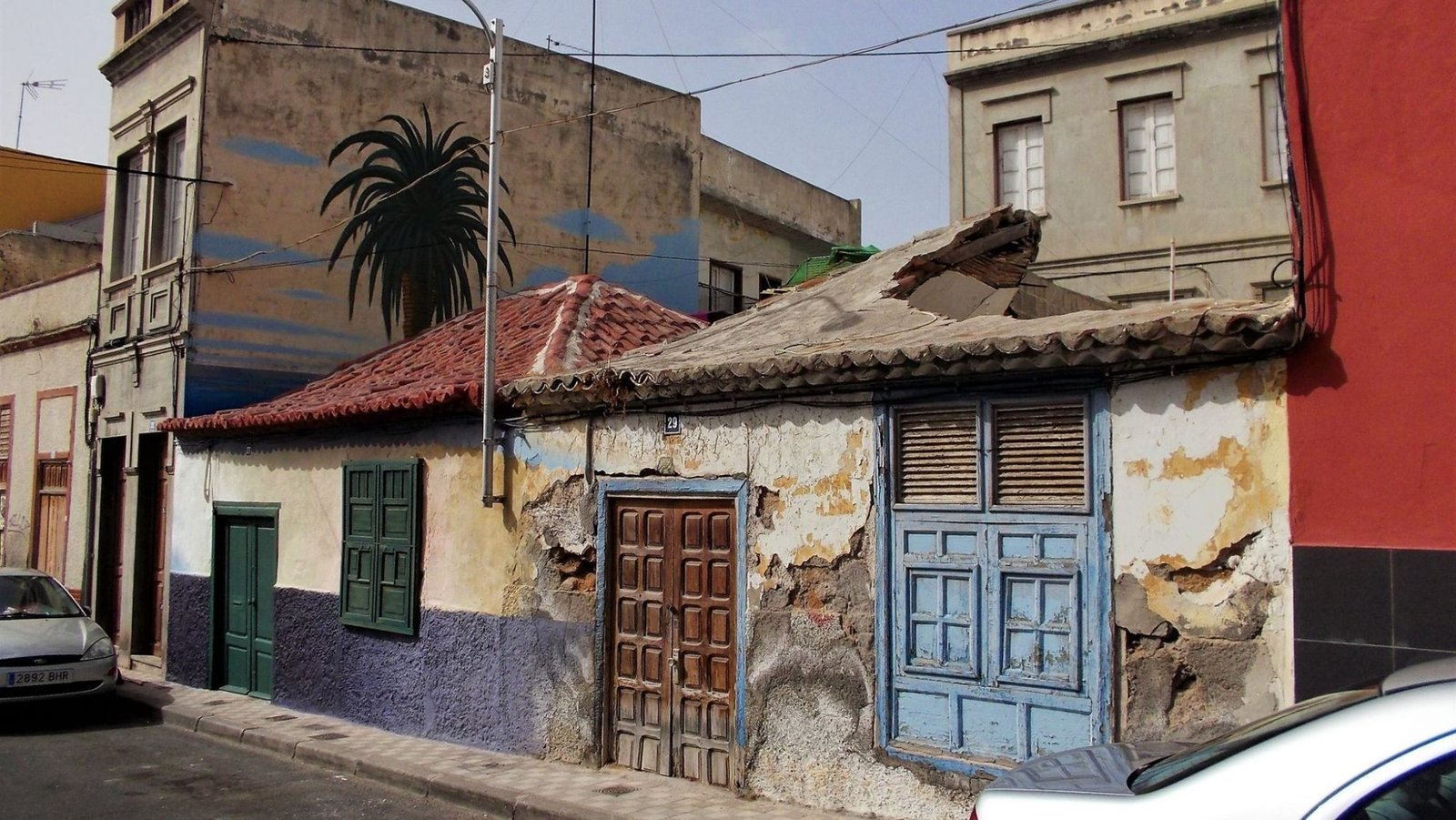 casas terreras en un barrio canario