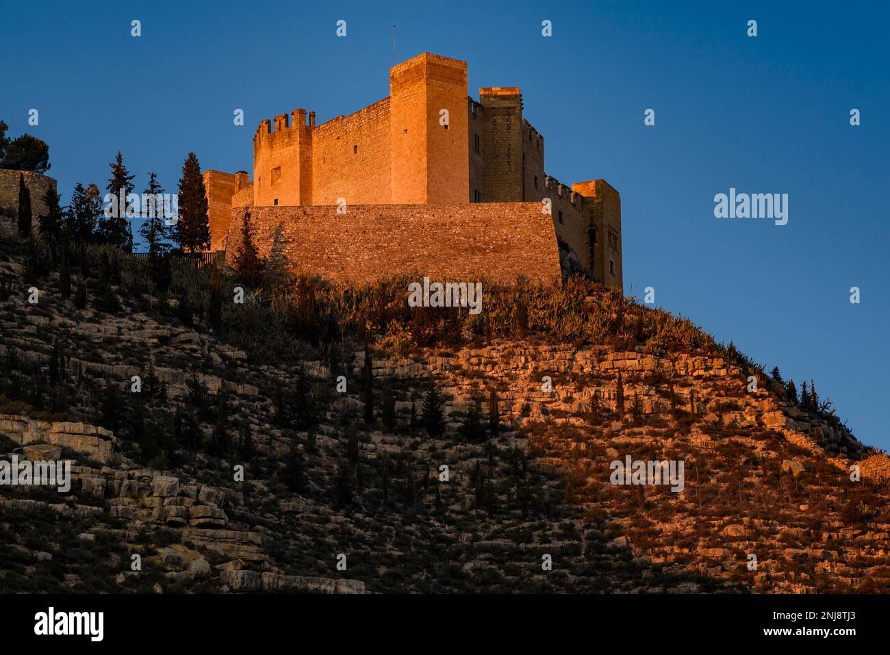 castillo de medina del campo al amanecer