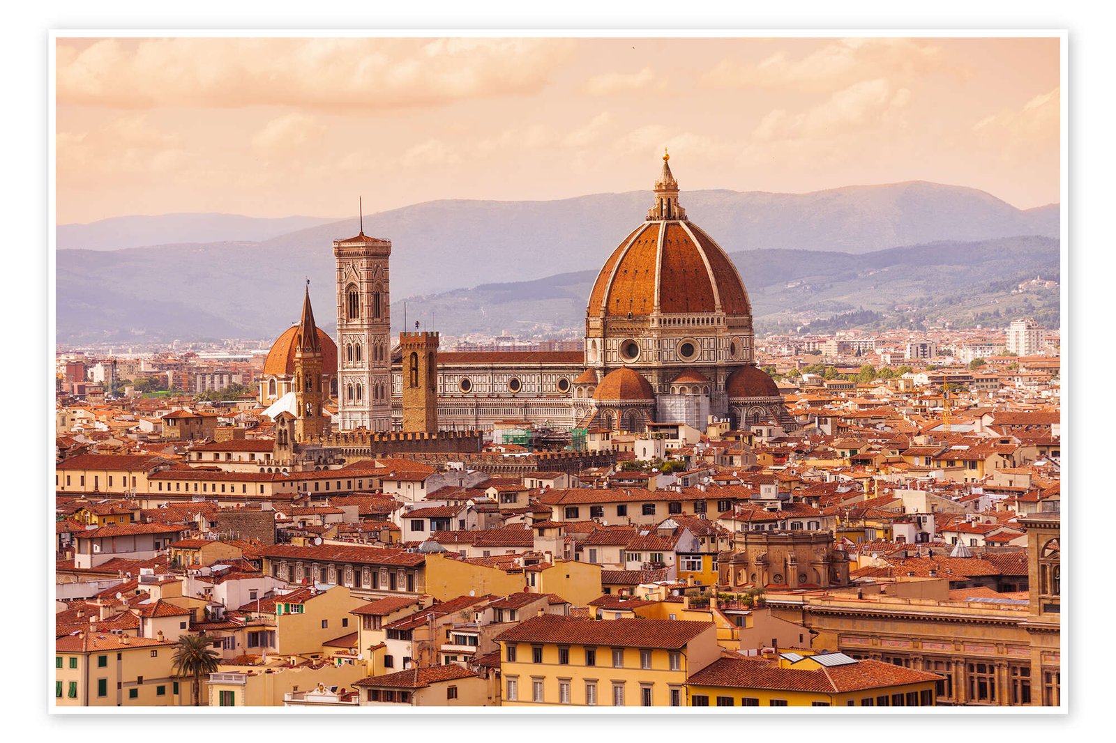 catedral de florencia al atardecer