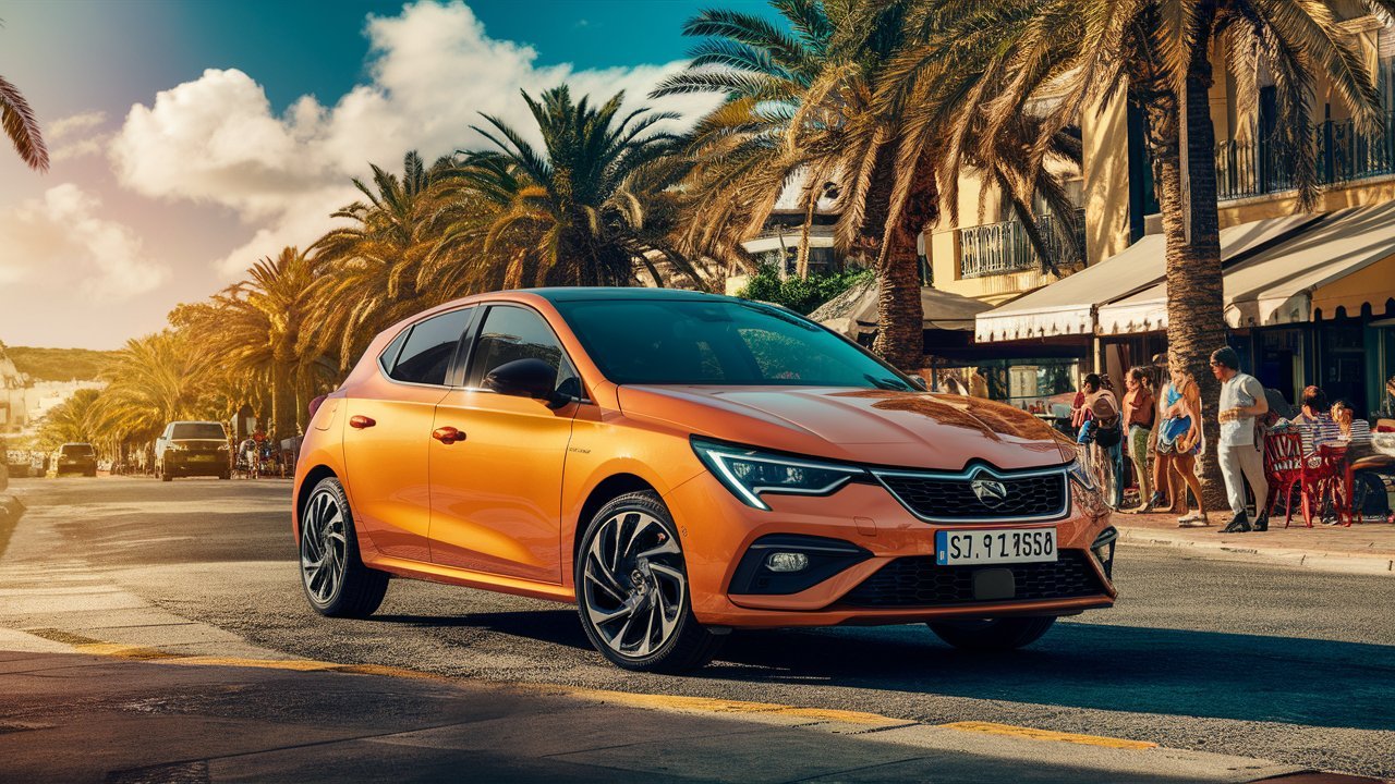 coche de alquiler frente al puerto de ibiza