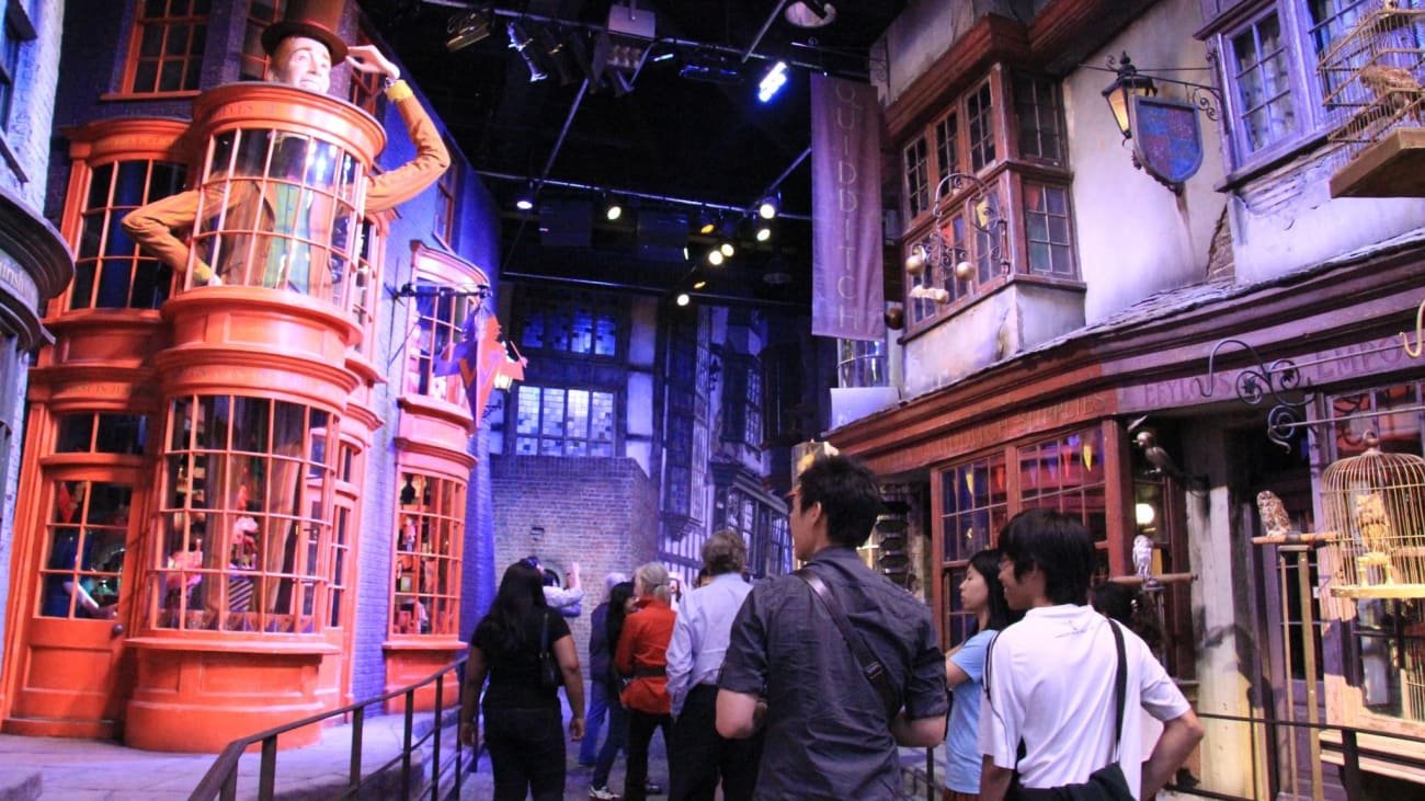 entrada del estudio de harry potter en londres