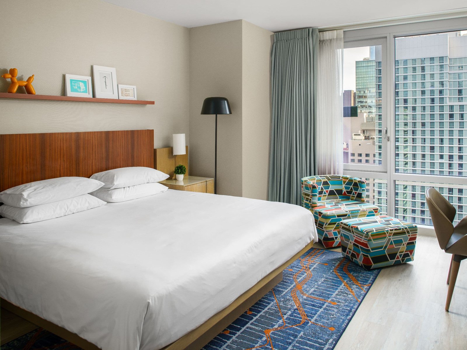 habitacion moderna de hotel en nueva york