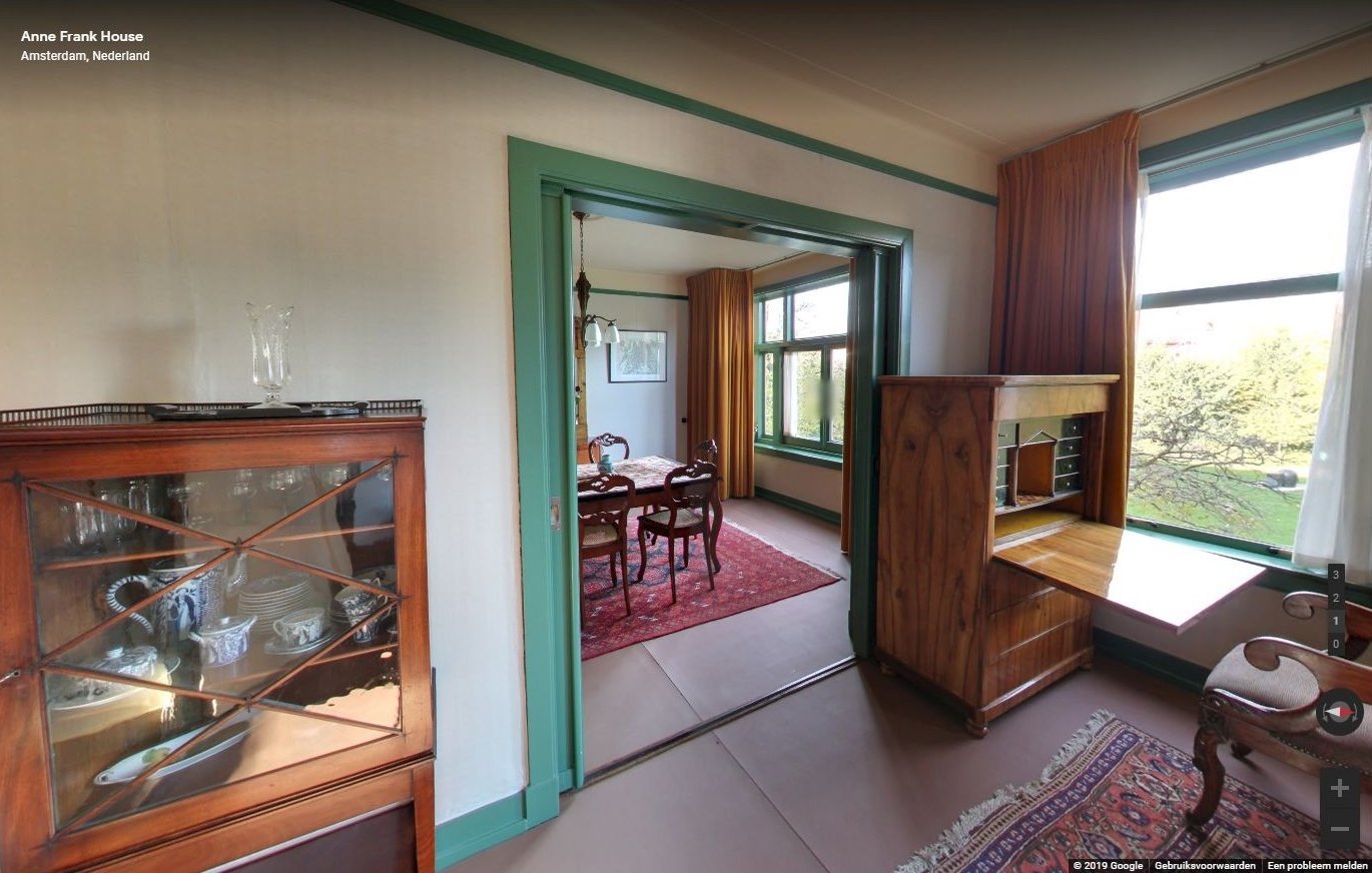 interior de la casa de ana frank