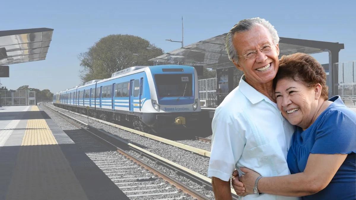 jubilados disfrutando de un viaje en tren