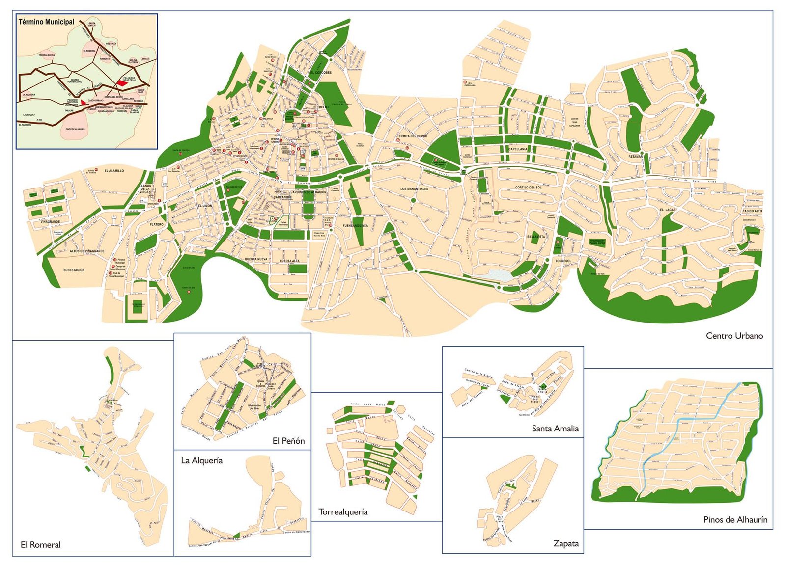 mapa de alhaurin de la torre