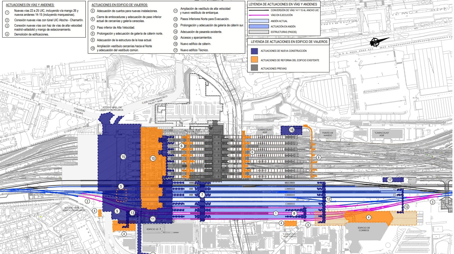 mapa de la estacion de chamartin