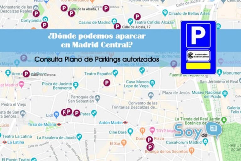Dónde encontrar un listado de parkings autorizados en Madrid Central