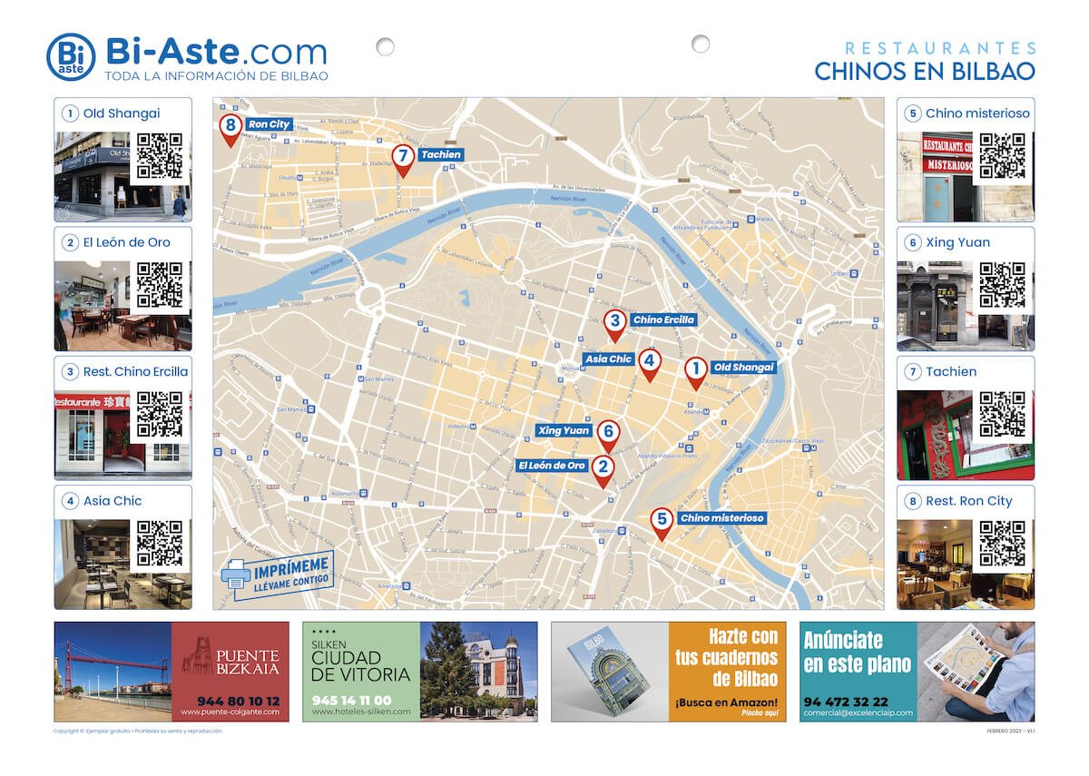 mapa de ubicacion de un restaurante chino