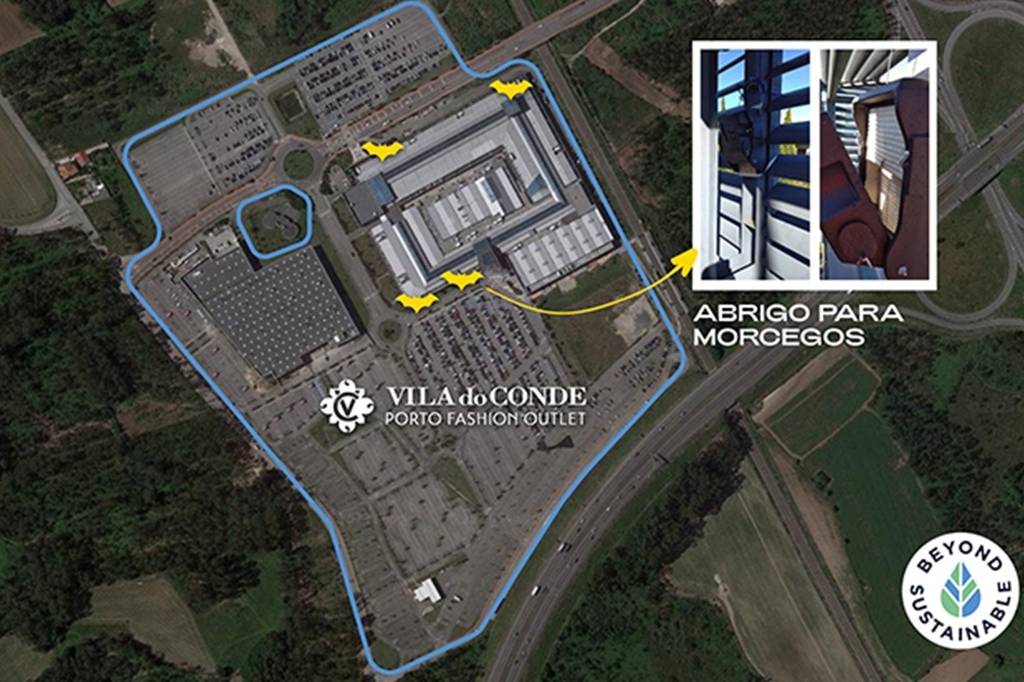 mapa de ubicacion del outlet vila do conde