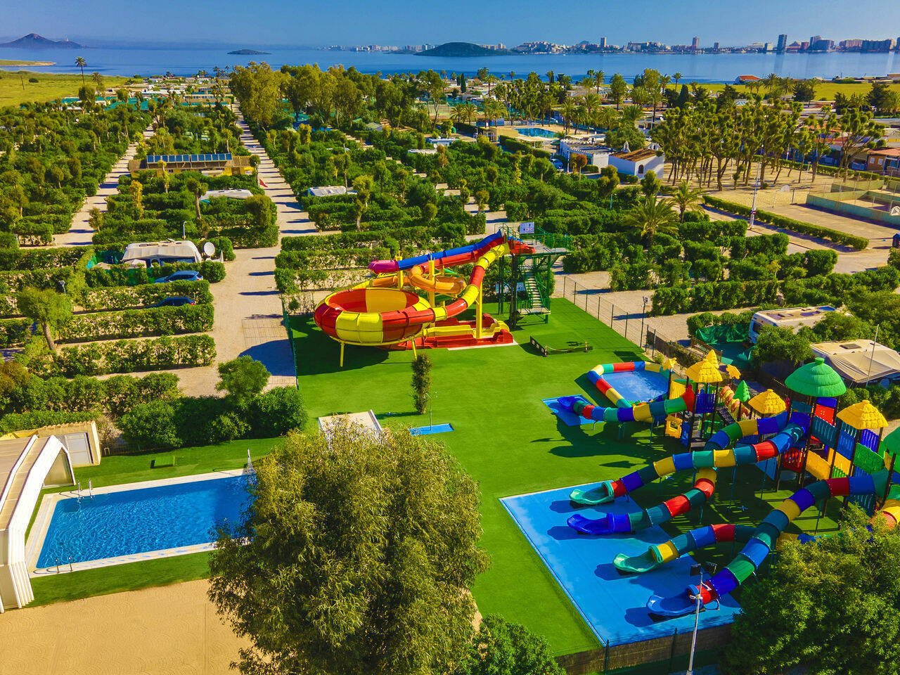 mapa del camping en la manga