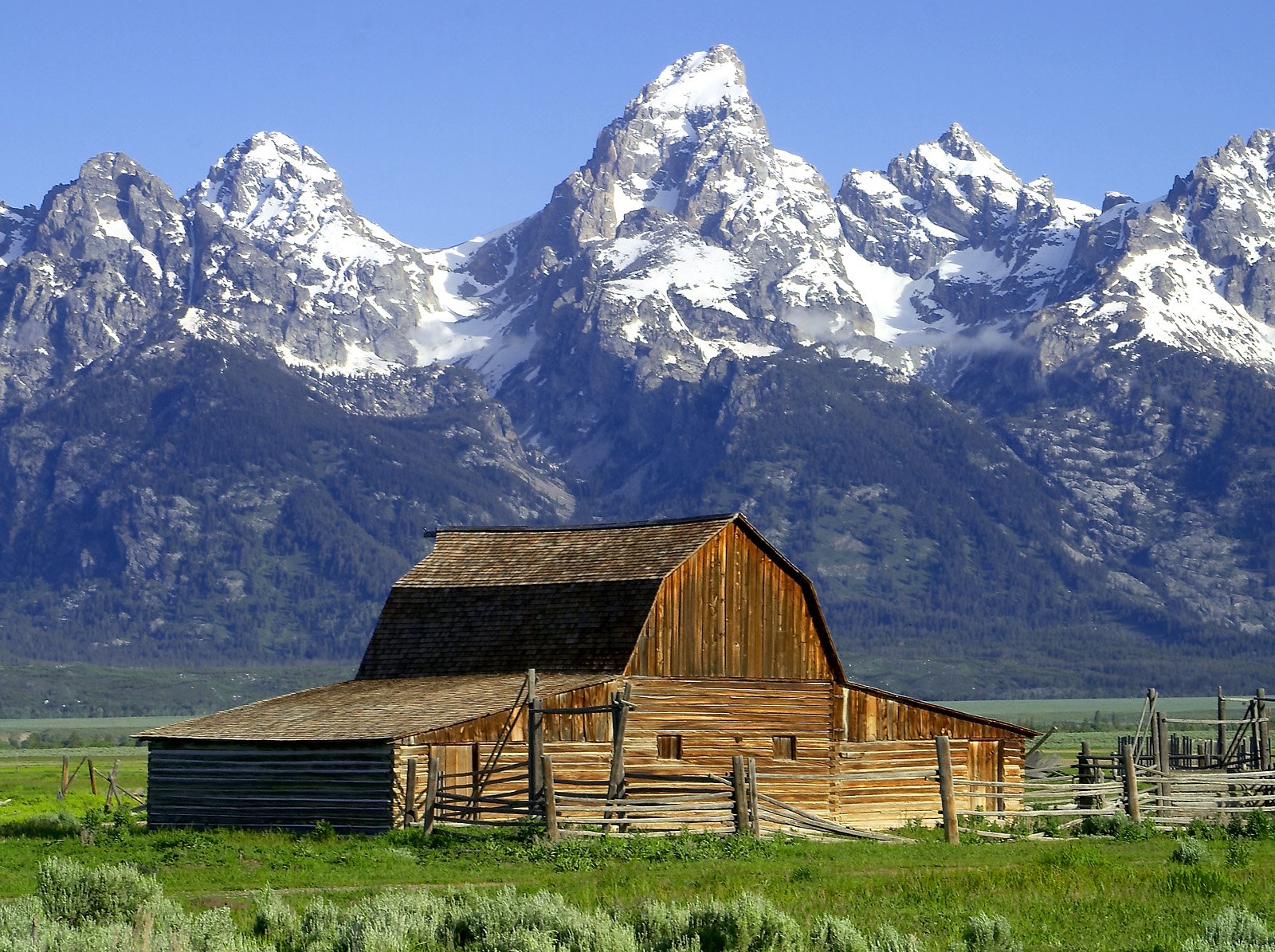 montanas y lagos del parque grand teton