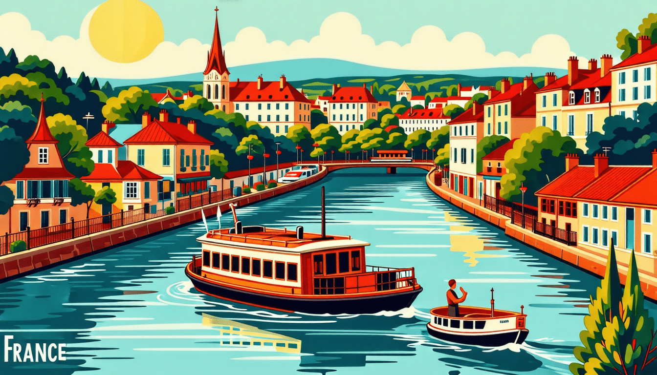 navegando por un rio frances pintoresco
