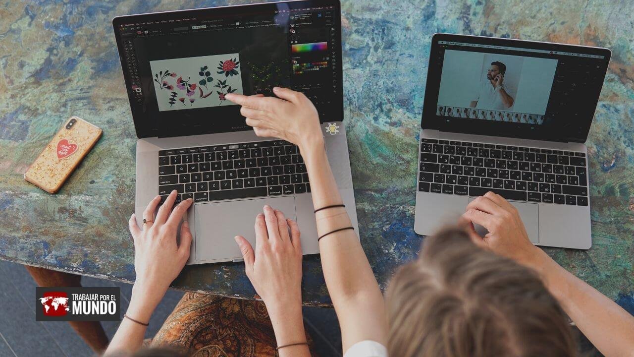 ofertas de empleo en un ordenador portatil