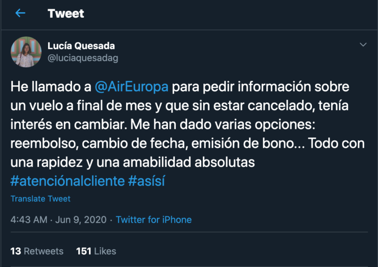 Son positivas las opiniones sobre Reclama por Mí