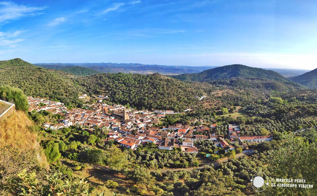 paisaje montanoso de la sierra de aracena