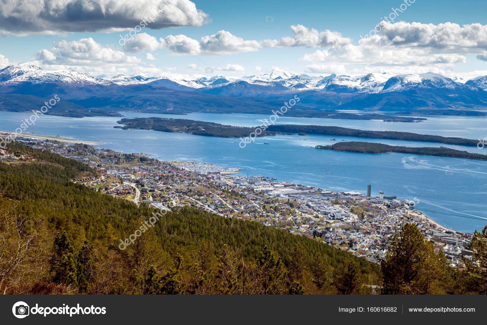 paisaje panoramico de molde noruega
