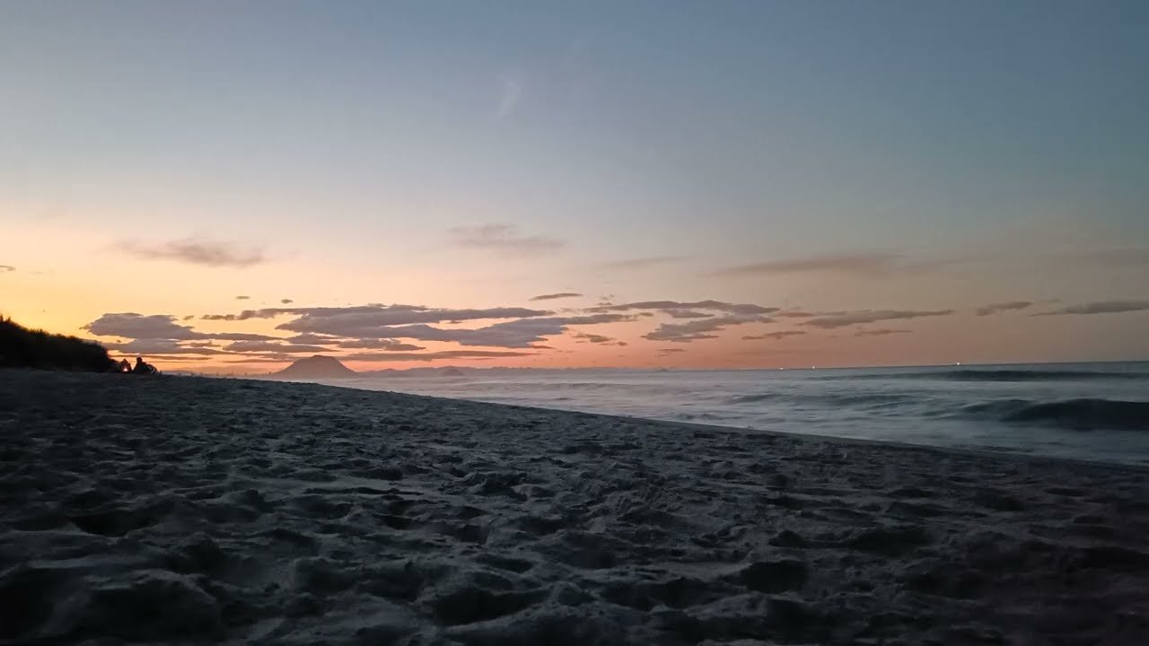 paisaje romantico de nueva zelanda al atardecer