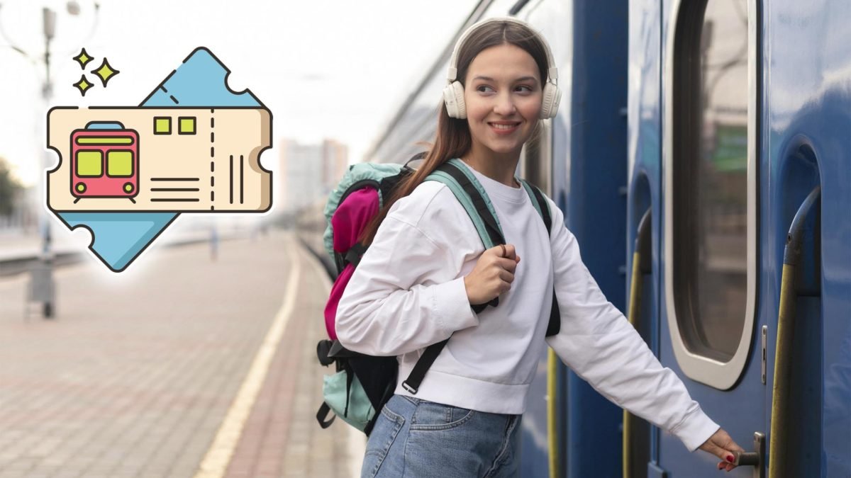 pasajeros comprando billetes de tren