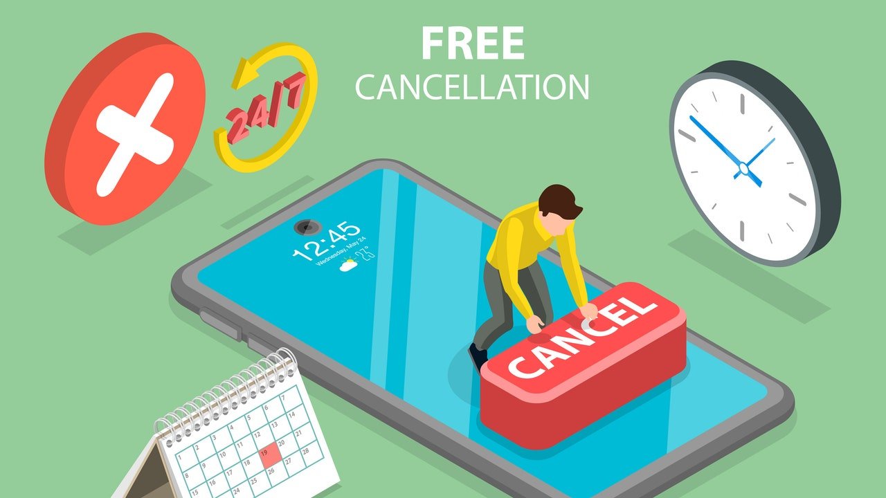 persona cancelando suscripcion en linea