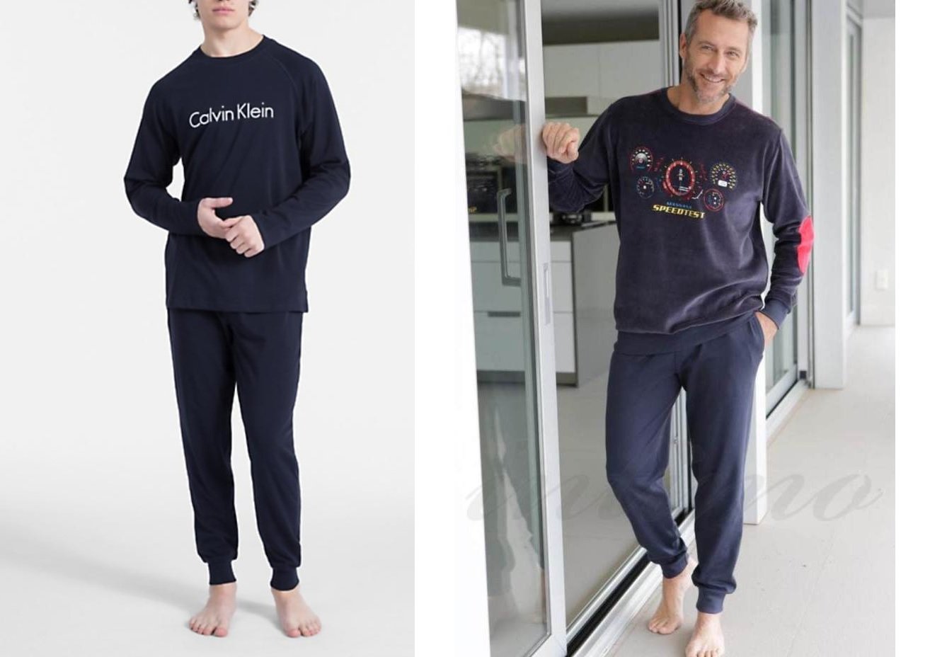 pijamas elegantes de hombre en un outlet