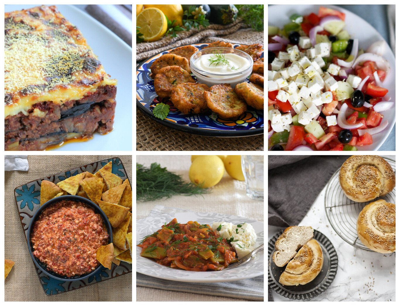 plato de comida griega tradicional