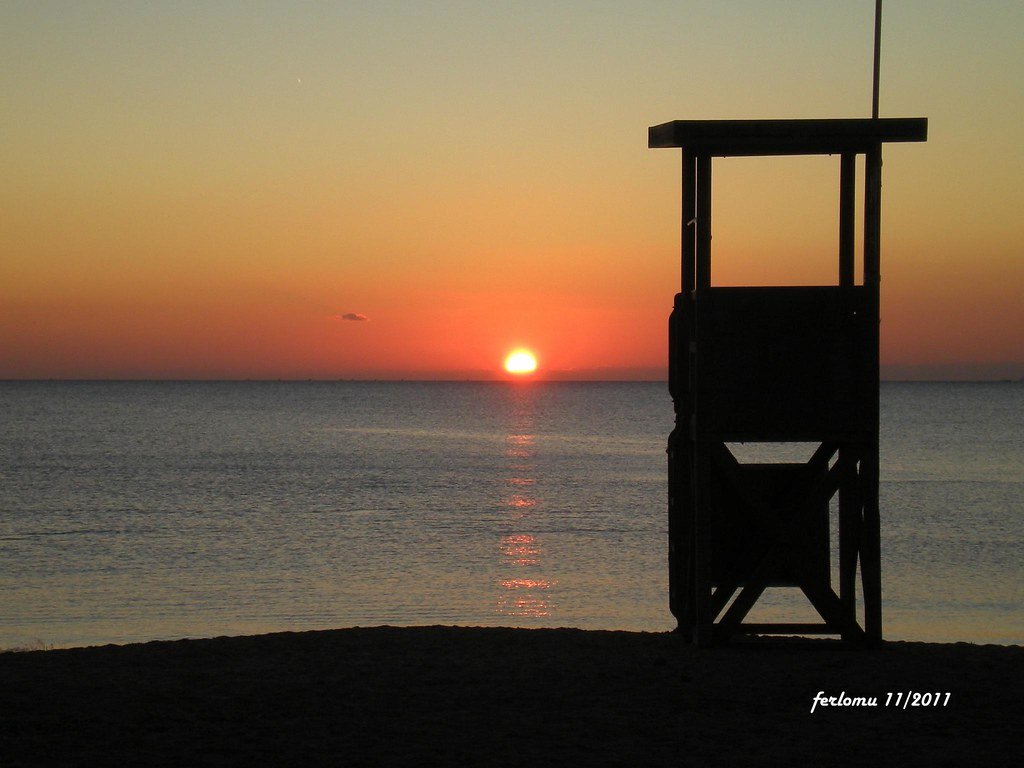 playas de el arenal mallorca al atardecer