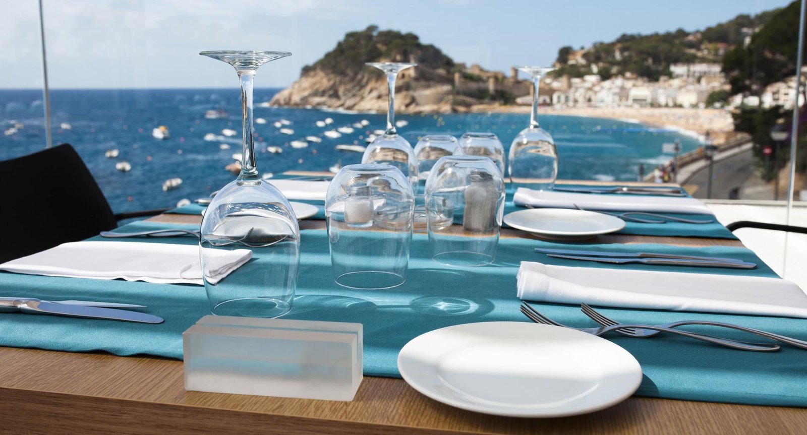 restaurante con vista al mar en tossa