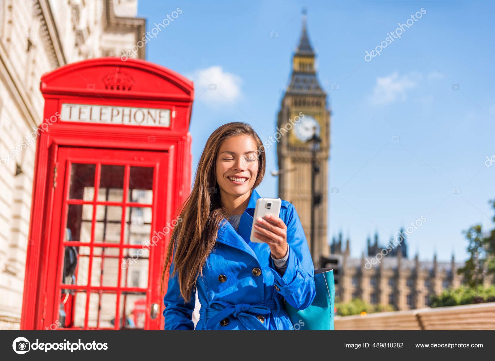 telefono movil con fondo de londres
