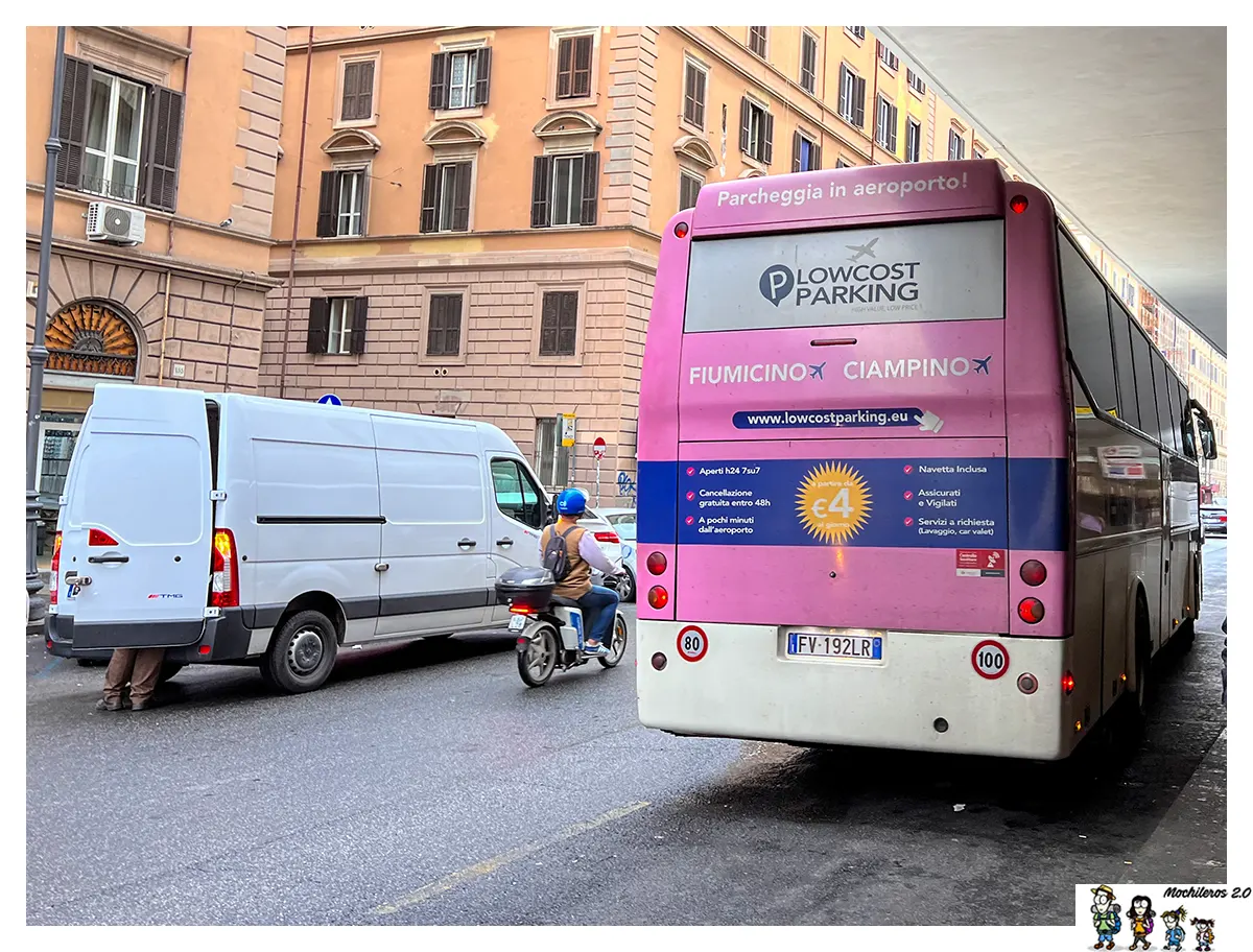 transporte publico entre fiumicino y roma