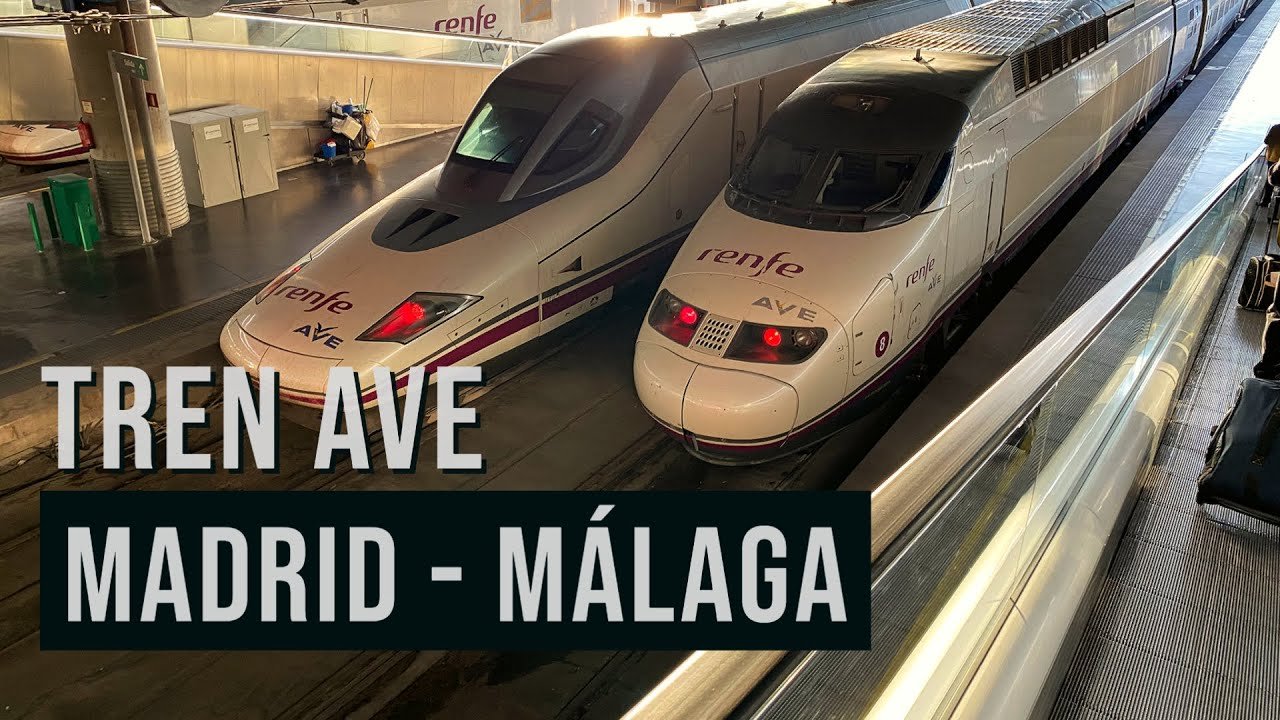 tren ave viajando entre madrid y malaga