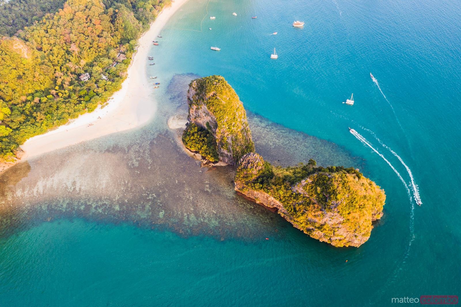 vista aerea de ao nang y la playa