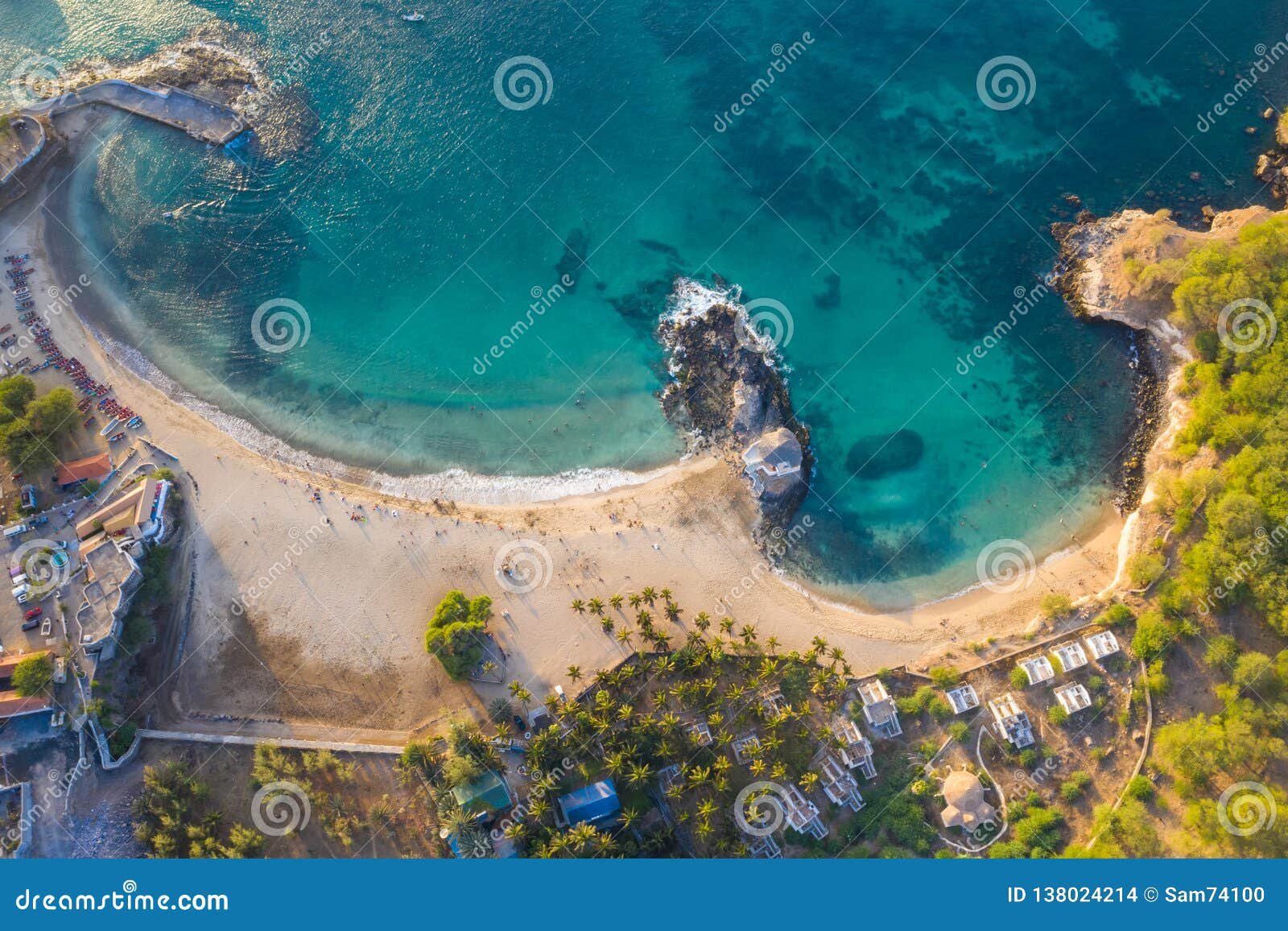 vista aerea de cabo verde y sus playas