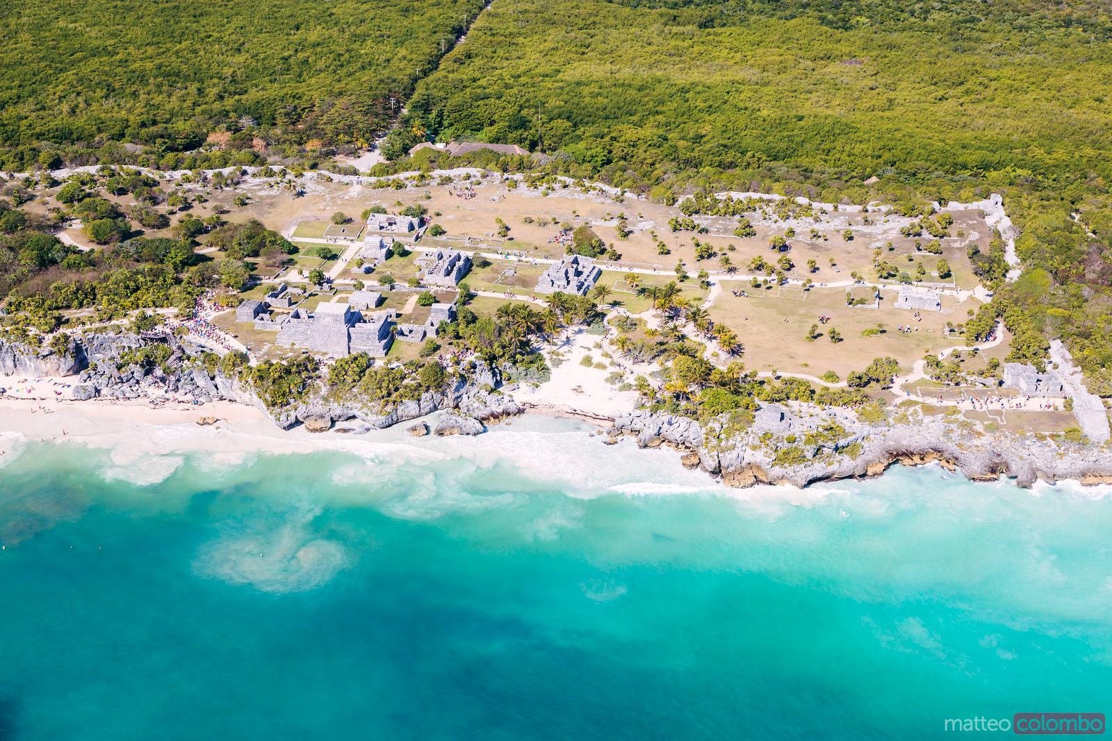 vista aerea de la riviera maya en tulum