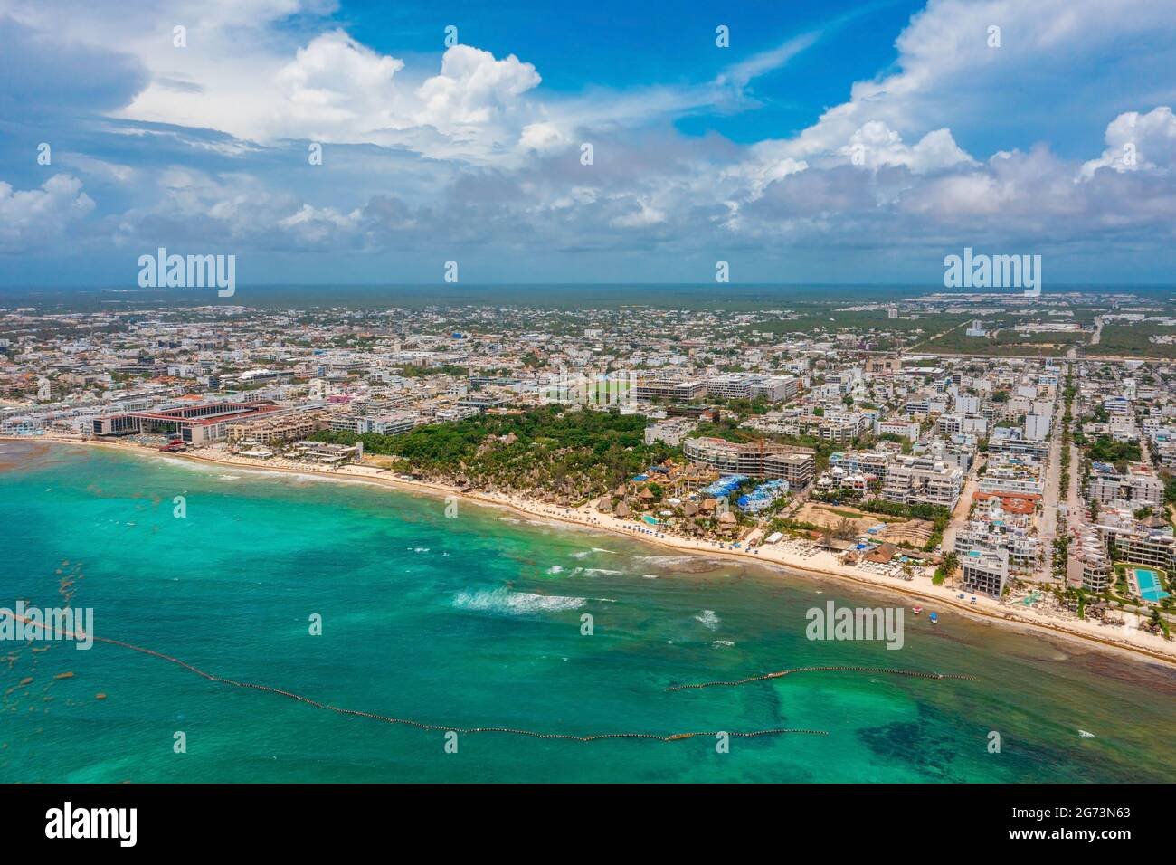 vista aerea de playa del carmen
